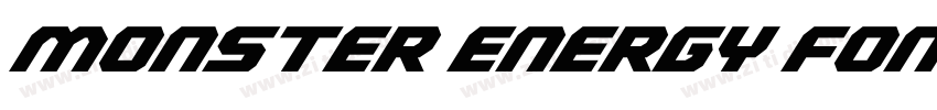 Monster Energy Font字体转换